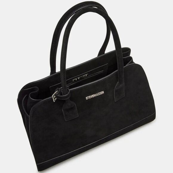 Steve Madden Heidee Bag in Black Suede - Picture 6 of 7